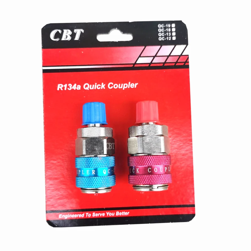 

R134A низкий высокий боковой автомобильный разъем для быстрого соединения латунные адаптеры кондиционер хладагент регулируемый манометр переменного тока