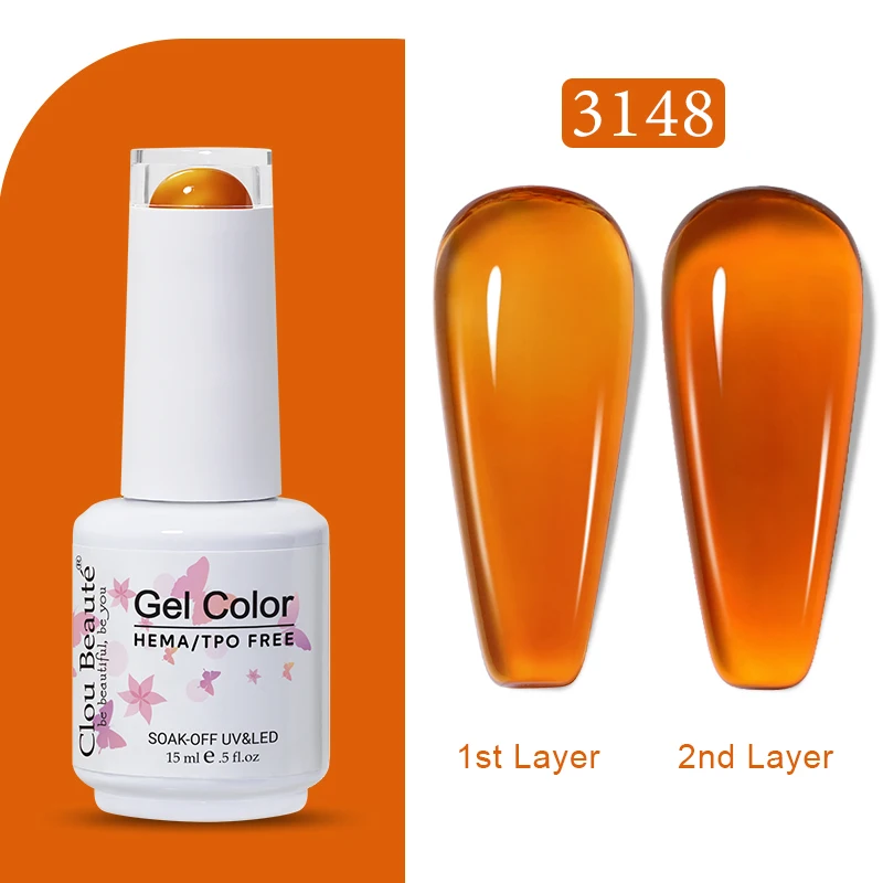 Clou Beaute Jelly Kleur UV Gel Manicure Zomer Roze Naakt Gel Nagel Regenboog Nagelbenodigdheden Voor Professionals Semi-permanente Vernis