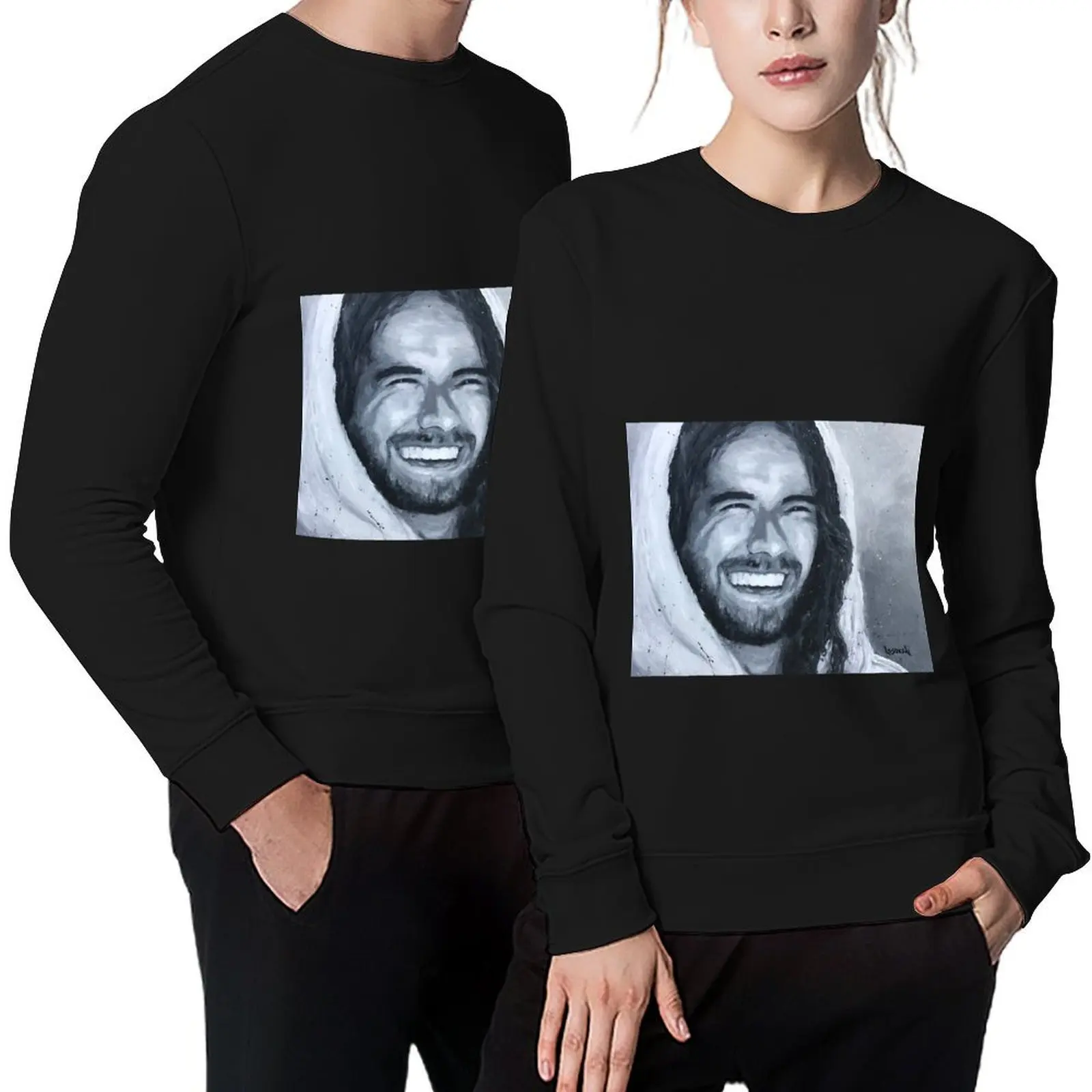 

Jesus Smiling #1 Pullover autumn new products autumn clothes korean autumn clothes anime clothing sports sweatshirt man