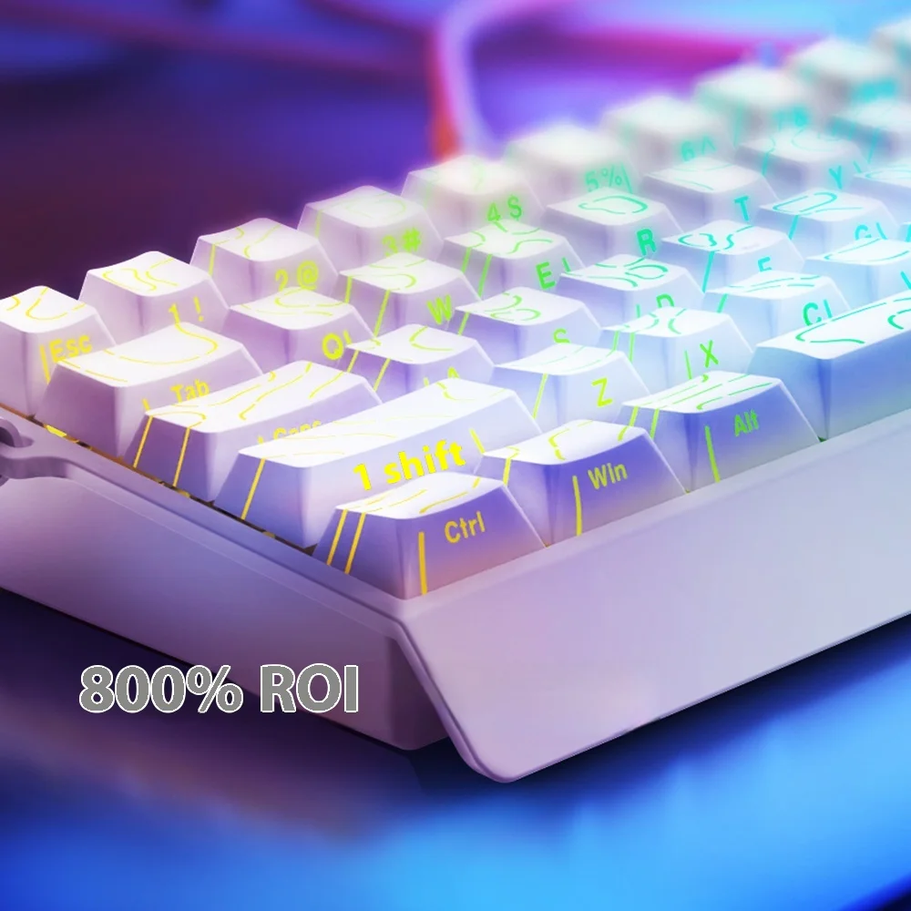 IROK Carotmas Mercury68 Keyboard Mekanis Sakelar Magnetik 8K Keyboard Berkabel RT0.004mm Hadiah Gamer Keyboard Gaming PC Penundaan Rendah