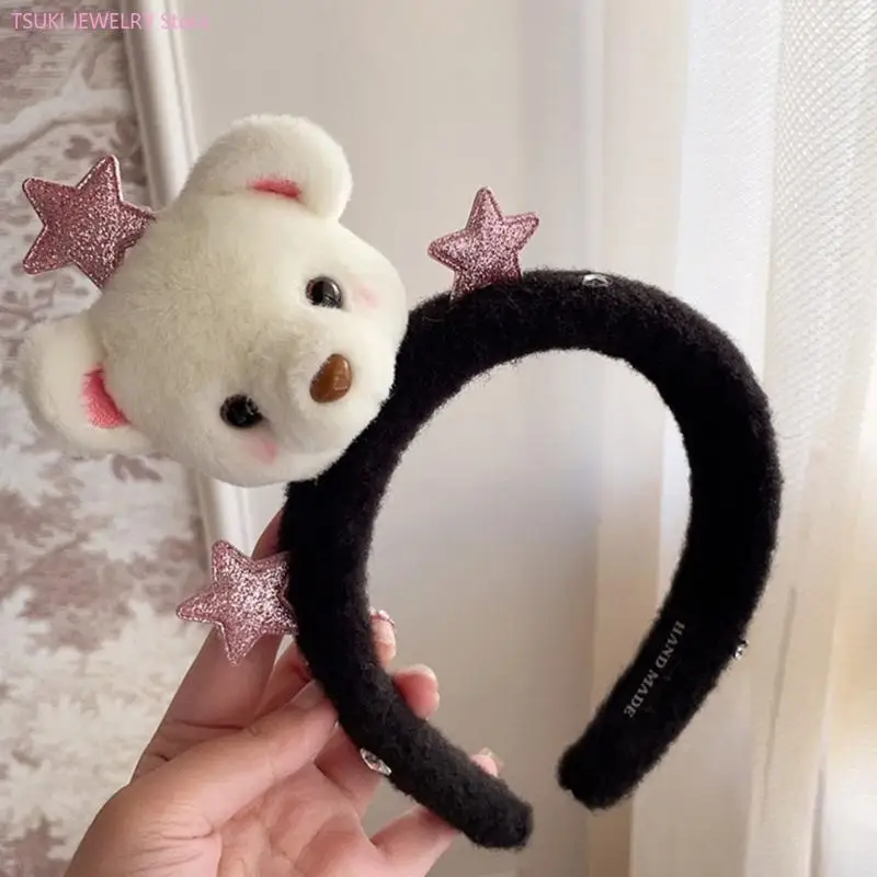 62ke teen girl dessin animé bandeau en peluche forme casse-tête adulte dessin animé casque carnivals fête costume costume