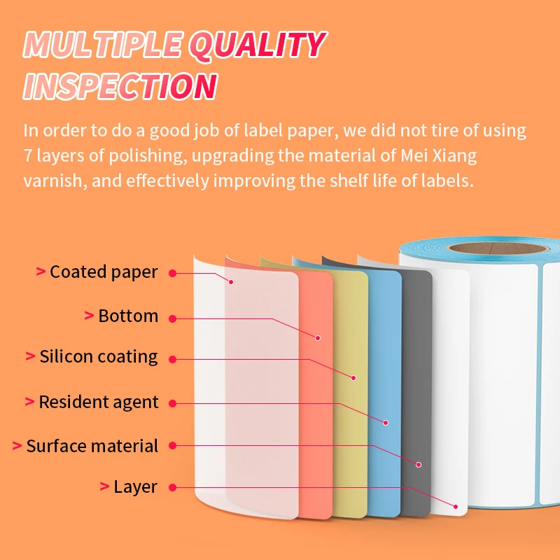 LKX 50X80mm Adhesive Thermal Label Sticker Waterproof Supermarket Price Blank Label Direct Print Office Print Supplies papel