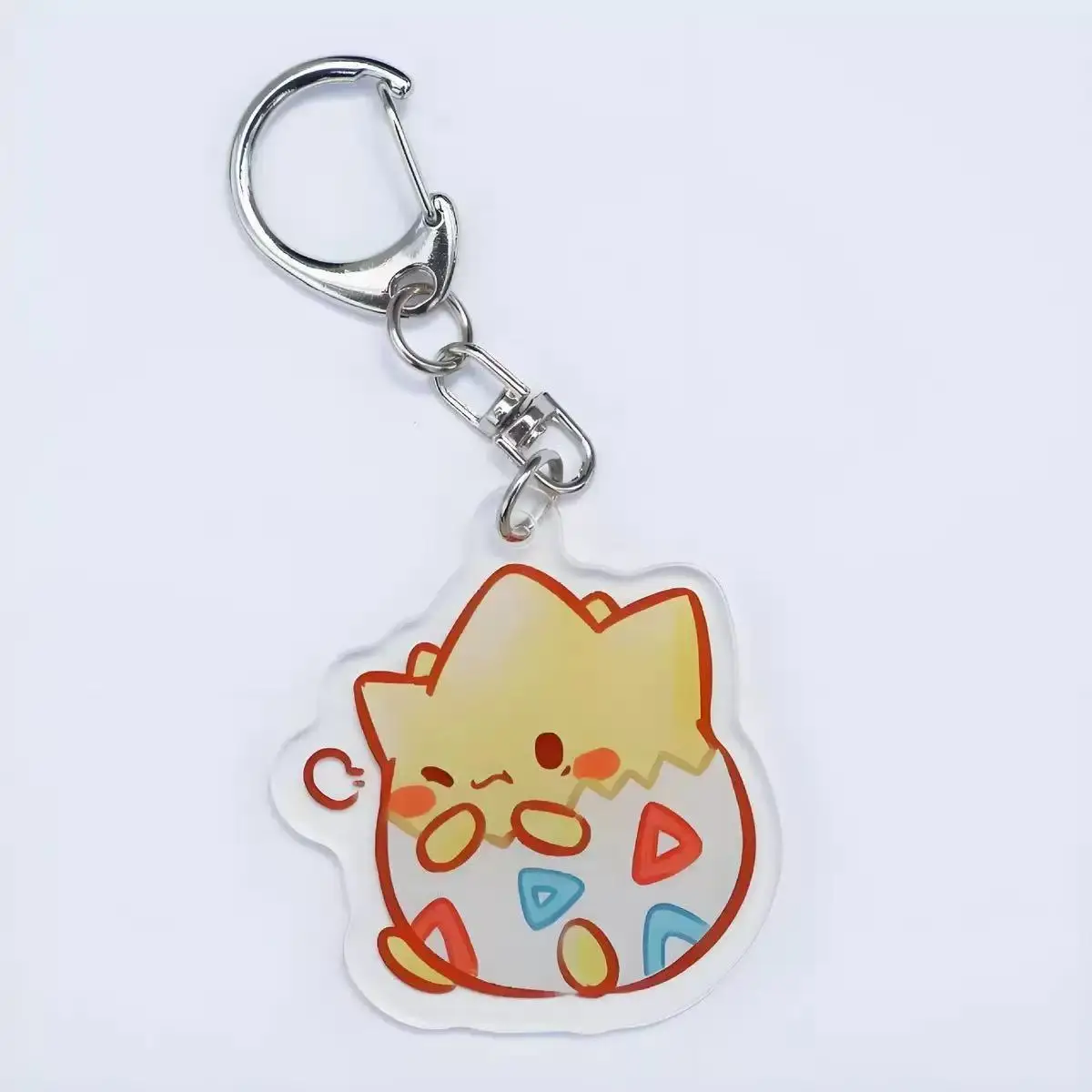 Pokemon Anime Portachiavi Acrilico Eevee Bulbasaur Squirtle Snorlax Ciondolo Divertente Carino Creativo Portachiavi Auto Amici Fan Regali Fai Da Te