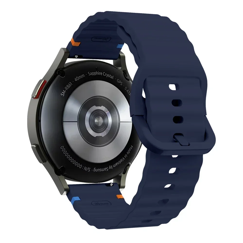 22 mm 20 mm Uhrenarmband für Huami Amazfit BALANCE Band GTR 4 2 2E GTR3 Pro/GTS 4/2 Mini GTS 3/Bip 3 Pro U S Silikon-Wellenarmband – Detail 30