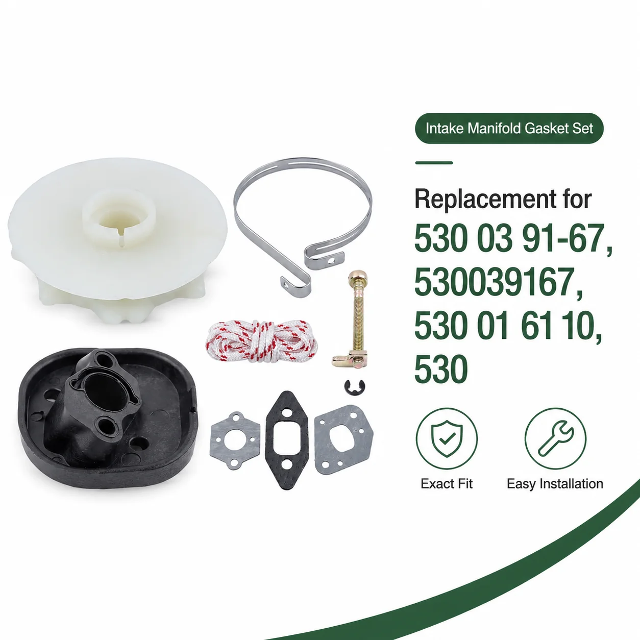 Intake Manifold Gasket Set For Partner 350 351 Chainsaw OEM 530039167/530 03 91-67 530016110530 Saw Replacement Parts Repair Kit