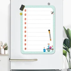 Magnetic Dry Erase Board Fridge Markers White Board Sheet Kitchen Erasable Flexible Refrigerator Magnet Grocery Planner List