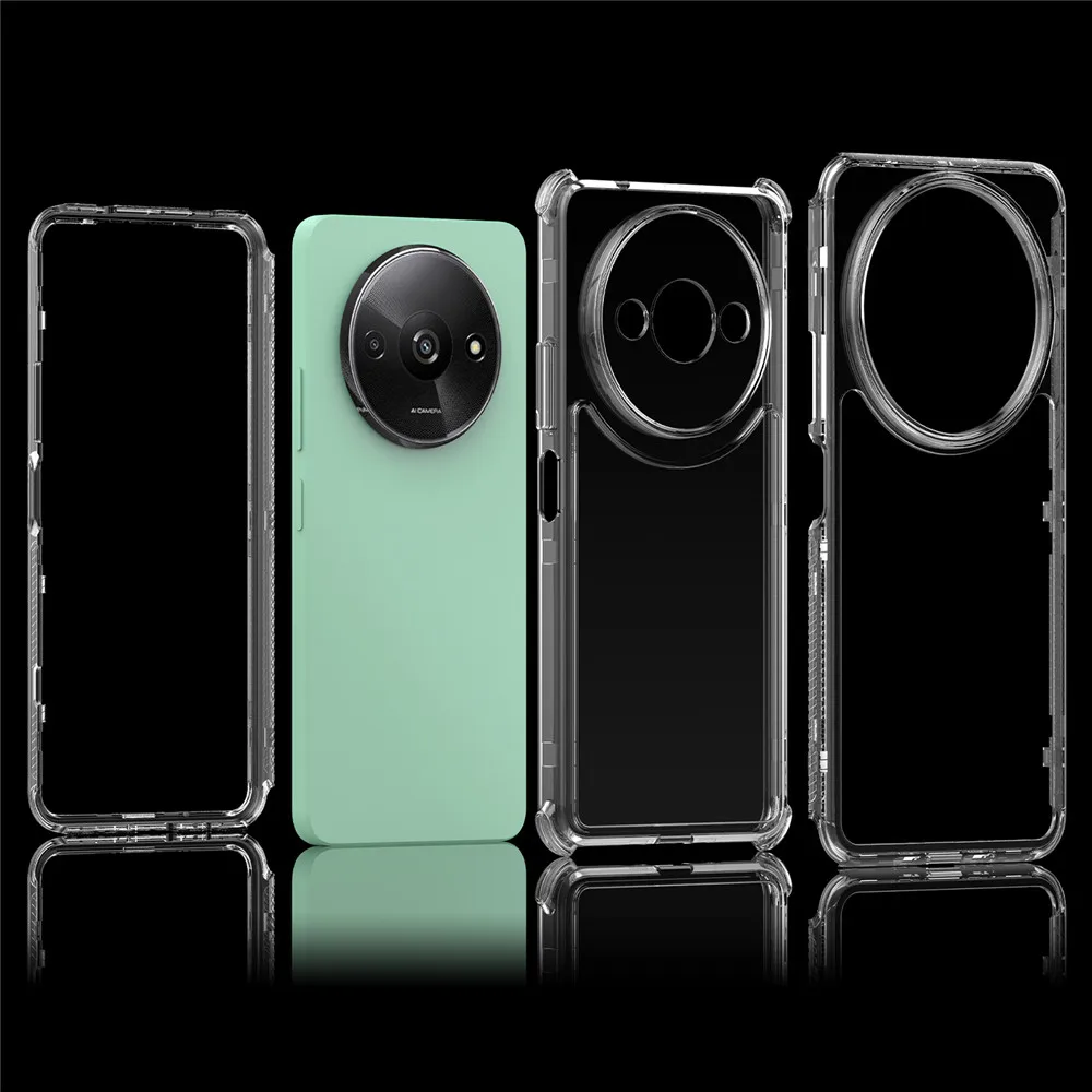 For Xiaomi Redmi A3 Luxury Full PMMA + TPU Cover three-in-one Case For Xiaomi Redmi A3 A 3 RedmiA3 Protective Phone Case