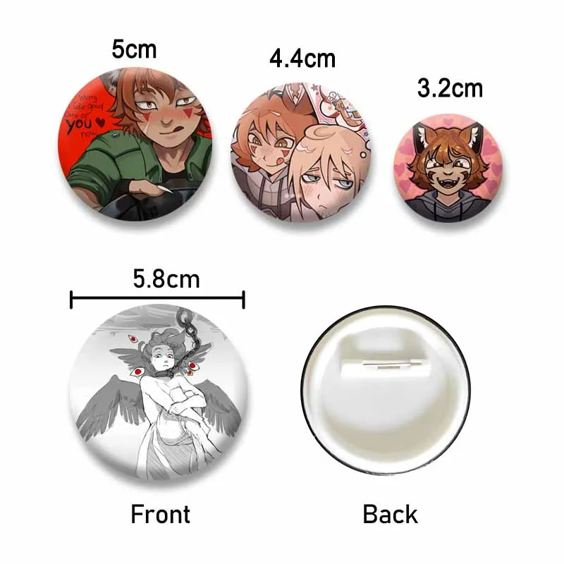 Game Peripheral B-Boyfriend To Death Strade Enamel Pins Cartoon Brooch on Backpack Clothes Handmade Round Badge Jewelry Ornament