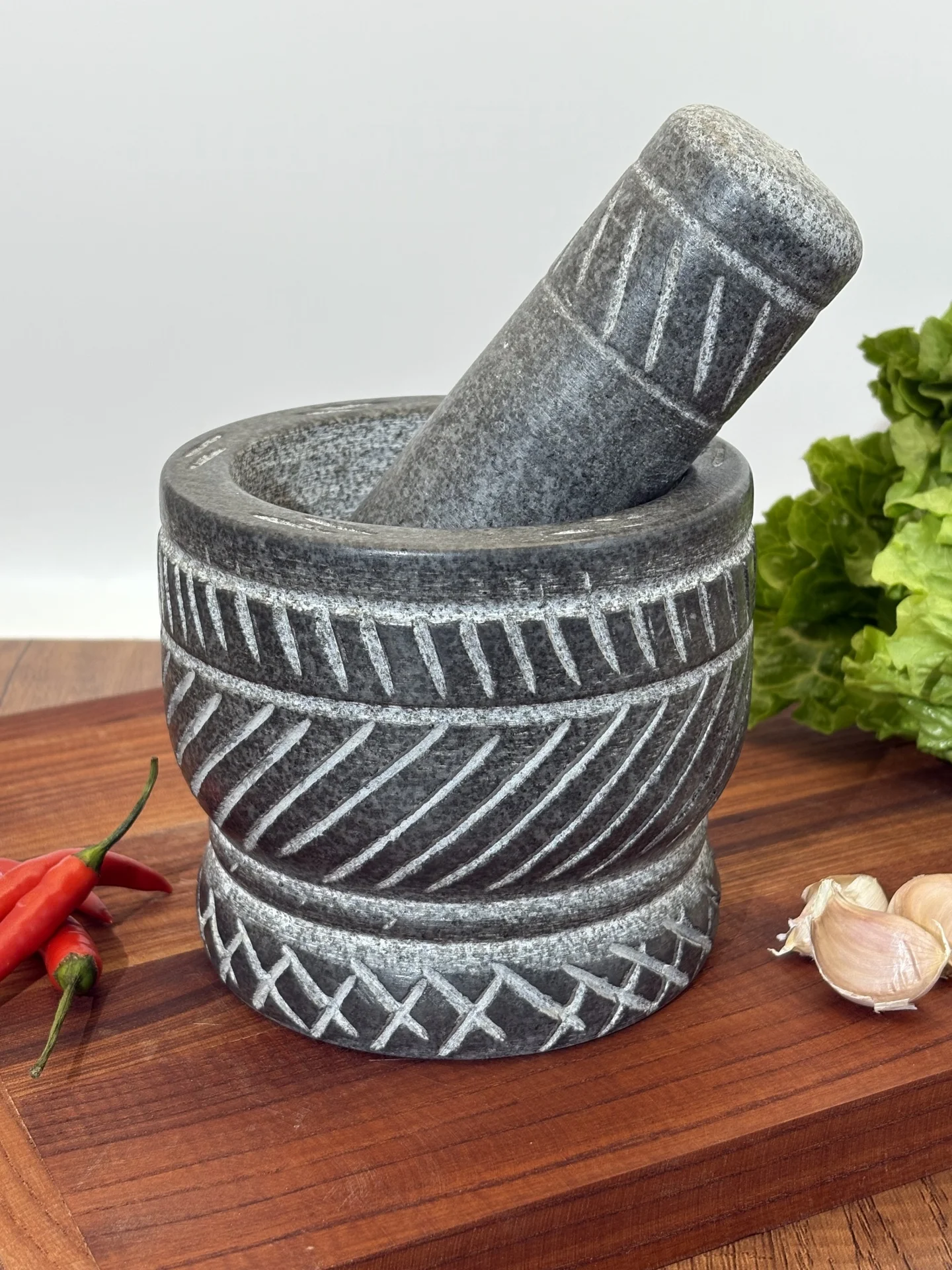 Aian Front Stone Mortar Garlic Cruer Chinese Medicine inding Tool een Stone Pepper Cruer Kitchen Cooking Utensils