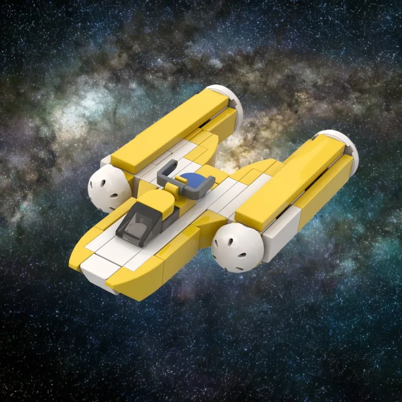 62 PCS MOC Stars Warss Micro-escala Y-wing Minúsculo Modelo DIY Blocos de Construção Brinquedos de Aniversário Presente