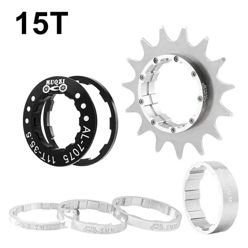 MUQZI Single Speed Conversie Kit Single Speed Cassette Cog 12T 13T 14T 15T 16T 17T MTB Vrijloop Fiets Tandwiel