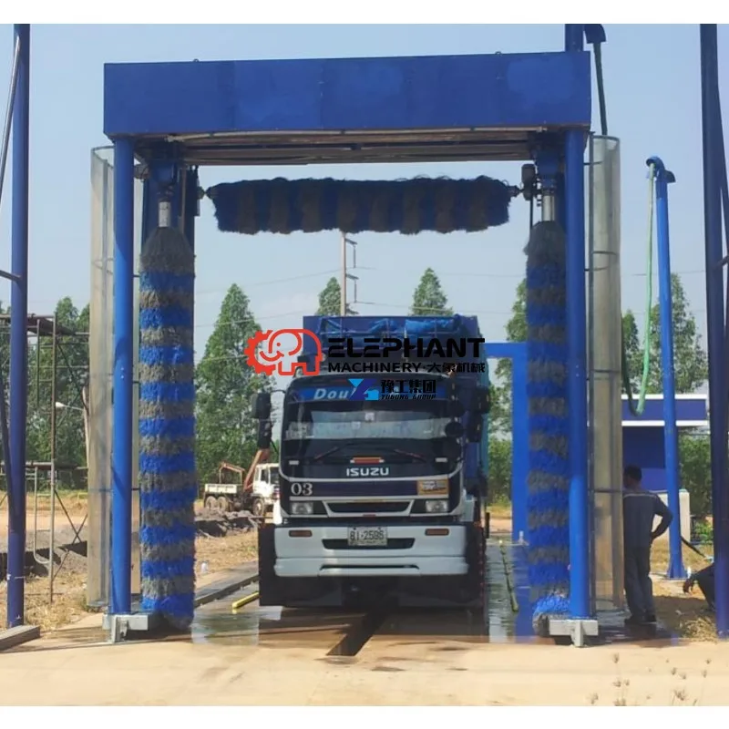Hot Sale Automatic Rollover Bus and Truck Wash Machine/Automated Bus and Container Washing Machine