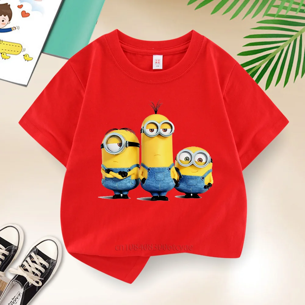 

Summer Kids 100% cotton T-shirt Boys Girls Casual printed anime short sleeve youth outdoor hip hop top Street Harajuku T-shirt