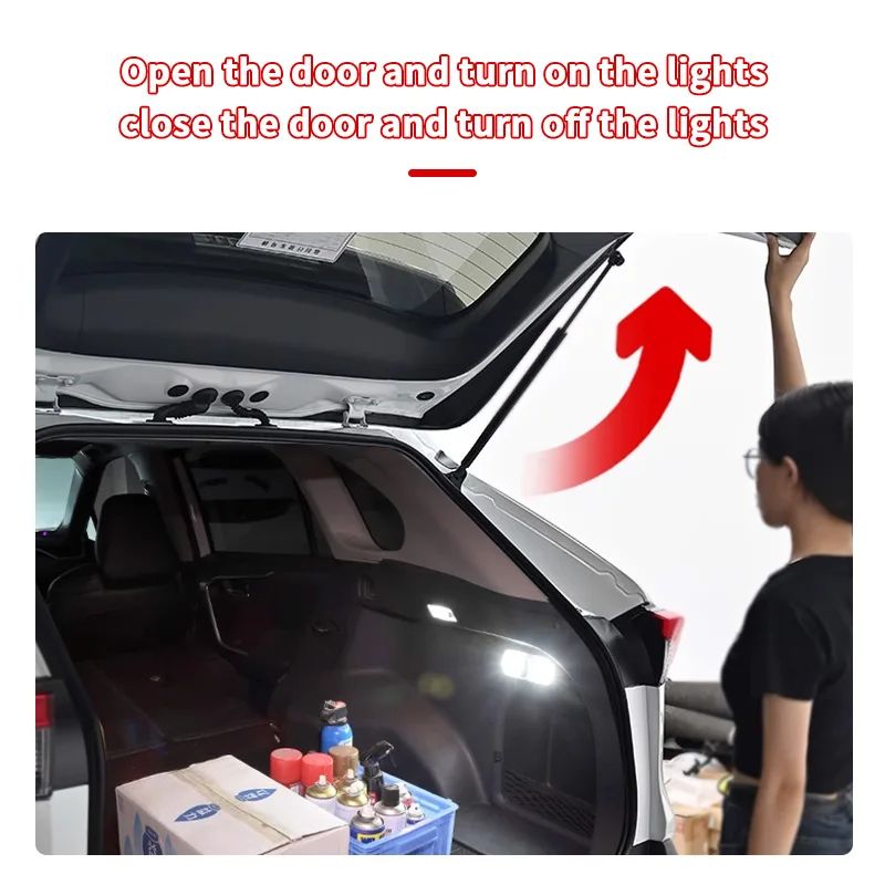 

Светодиодный светильник для багажника автомобиля, замена высокой яркости, светодиодный светильник для багажника, подходит для Toyota RAV4 20-25, аксессуар для интерьера