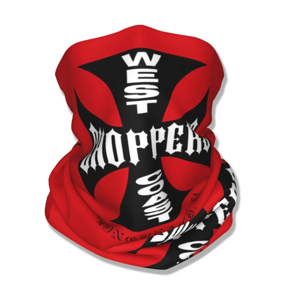 West Coast  Chopper Bandana Neck Gaiter Printed Modified Motorcycles Face Scarf Multi-use Headband Riding Unisex Breathable