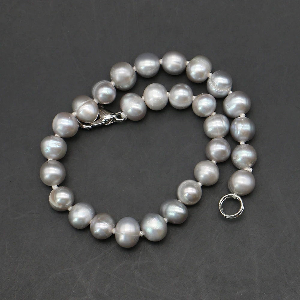 6-7mm Baroque Edison Pearl Beaded Bracelet Irregular Round Freshwater Pearl With Lobster Clasp Design Bracelet Jewelry 1 Strand