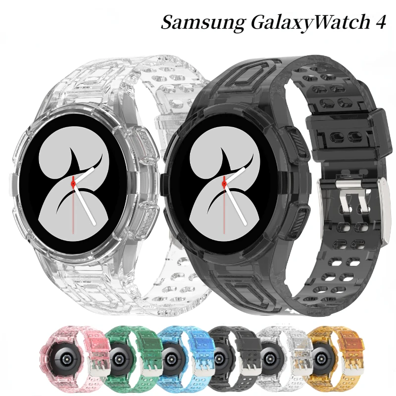 

Glacier Transparent Strap For Samsung Galaxy Watch 4 40mm 44mm Bracelet Wristband Galaxy Watch 4 Classic 46mm 42mm Correa Belt