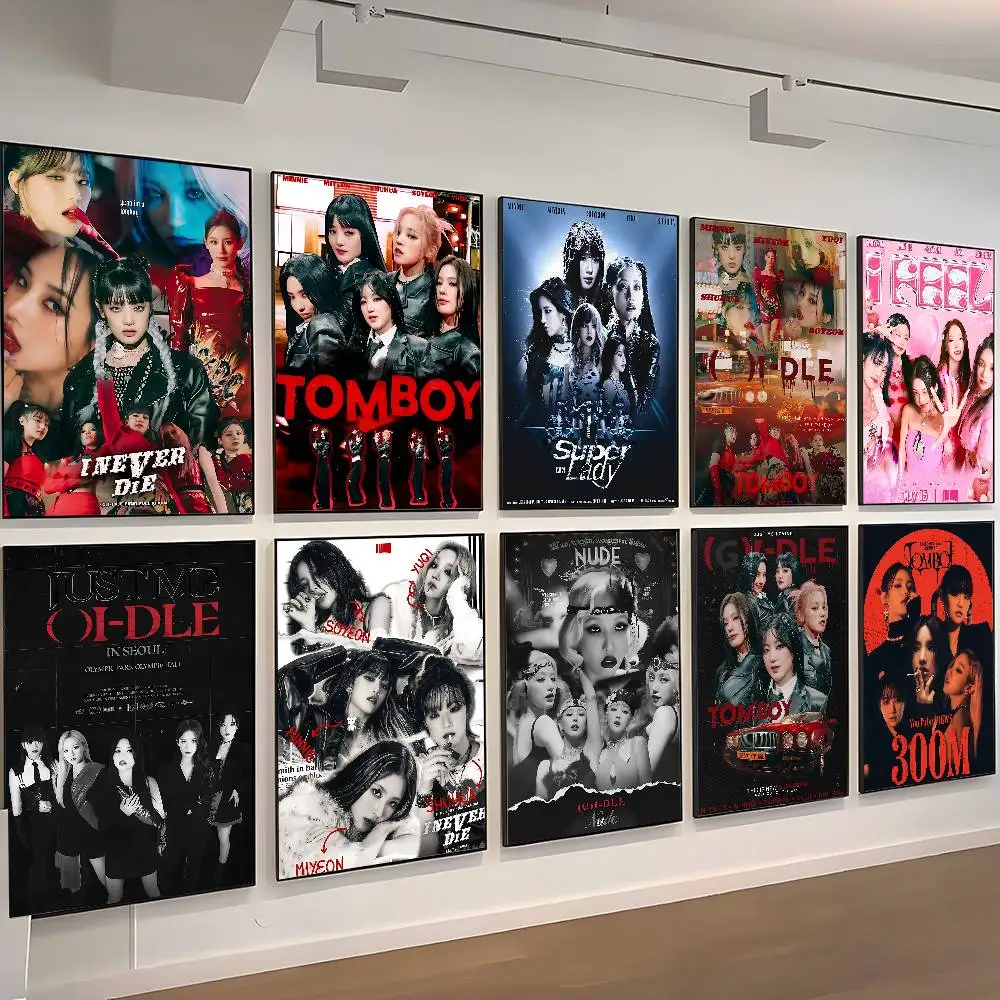 Kpop Girls G-GIDLE (G)I-DLE Poster Print A5 A4 A3 A2 Wall Art Decor For Room Office Gift For Fans