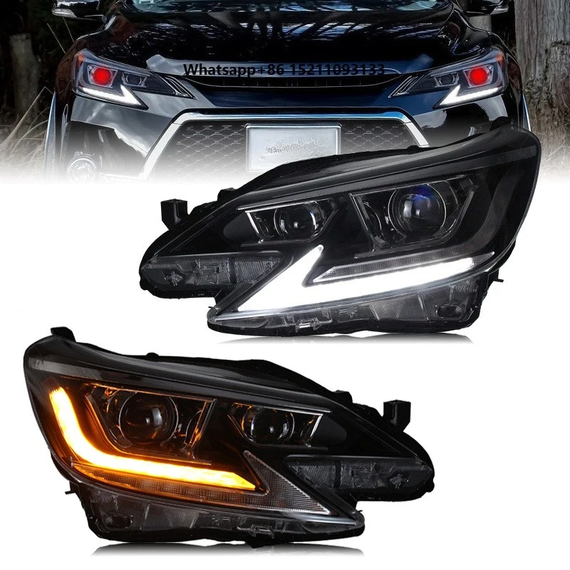 Car Headlamp Headlights Modified Head Lamp LED Head Light Daytime Running LightsNew MARK X REIZ 2013-2019