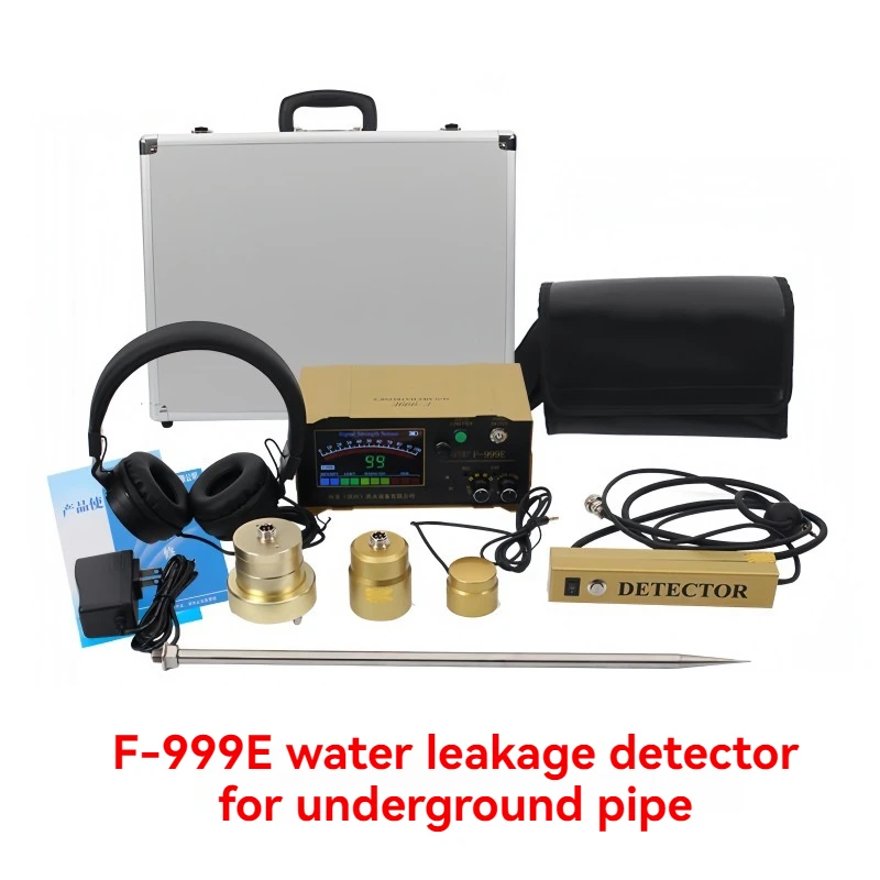 F999L/F999E Water Leakage Detector House Water Pipe Leaking Floor Heating Leak Detector Indoor Water Leak Detection Instrument