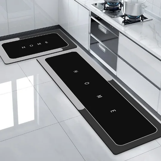 VIKAMA Diatom Mud Carpet Absorbent Oil Absorbent Non-Wash Dirt Resistant Floor Rug Door Non-Slip Mat Home Decoration