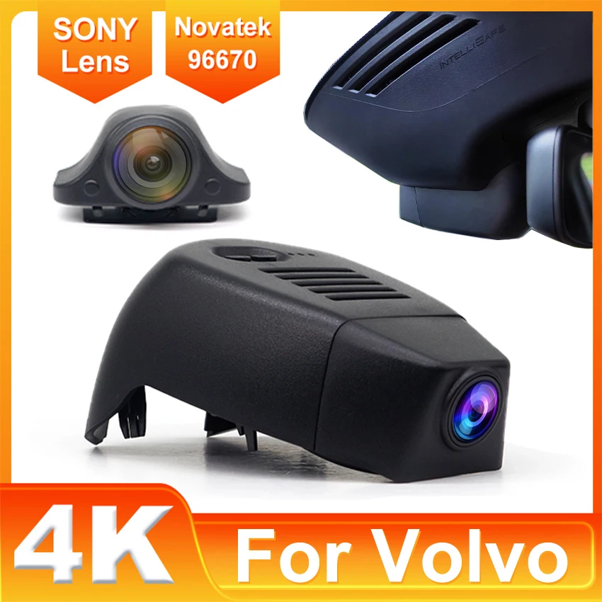 4K 2160P Plug and Play Dash Cam For Volvo V60 Cross Country S60 2018~2022 Original Factory Look Easy to Use Car Video Recorder