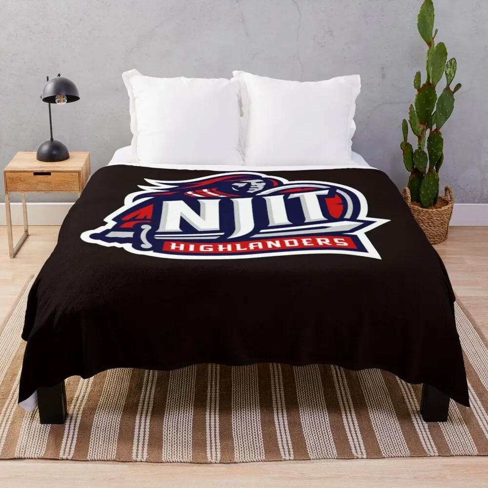 The NJIT Logo Throw Blanket blankets ands Soft Plush Plaid Polar Blankets Sofas Of Decoration Blankets