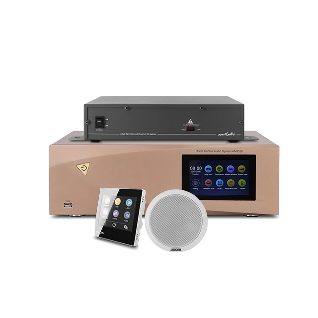 Android IOS App Remote Control Digital intelligent Multi Home Audio Background music system 8 Zoning Hifi Home Music Receiver