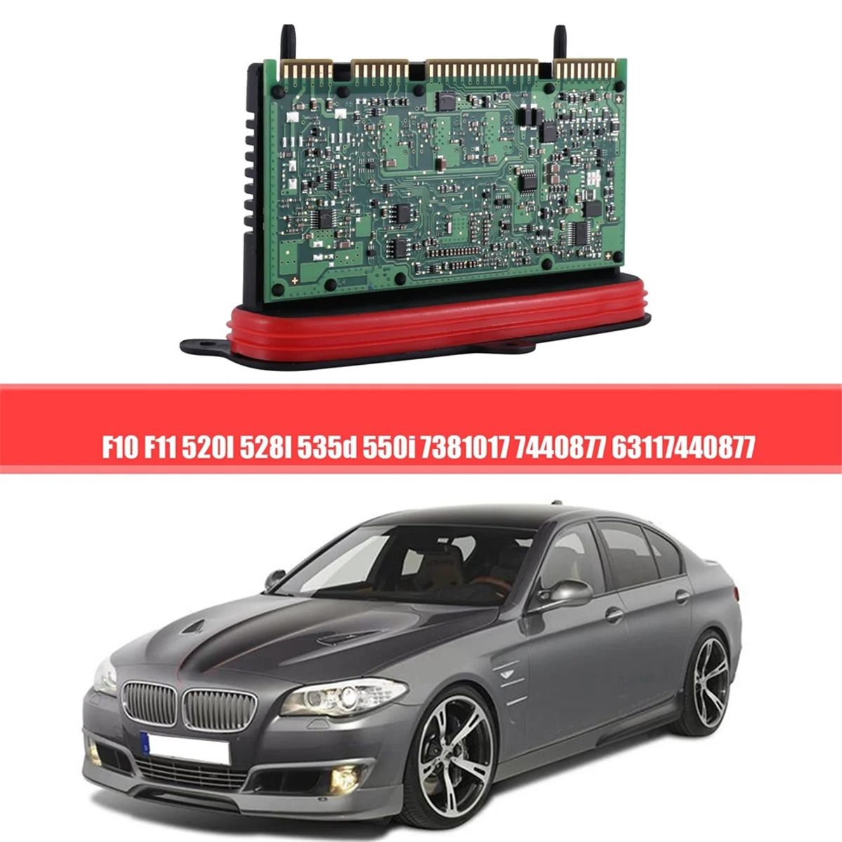 Reliable-63117440877 Headlights TMS Adaptive Drive Module Control Unit for BMW 5 Series F10 F11 520I 528I 535D 7381017 7440877