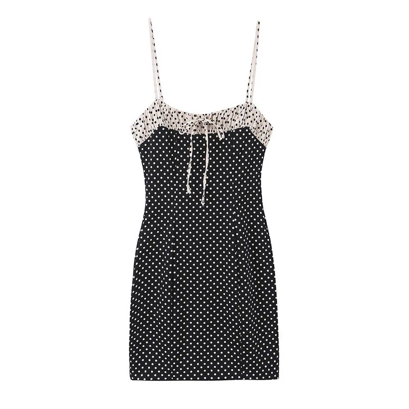 

Withered 2026 New Fashionable And Stylish Women's Sexy Spicy Girl Polka Dot Patchwork Dress Party Dresses Vestidos Women's Dress