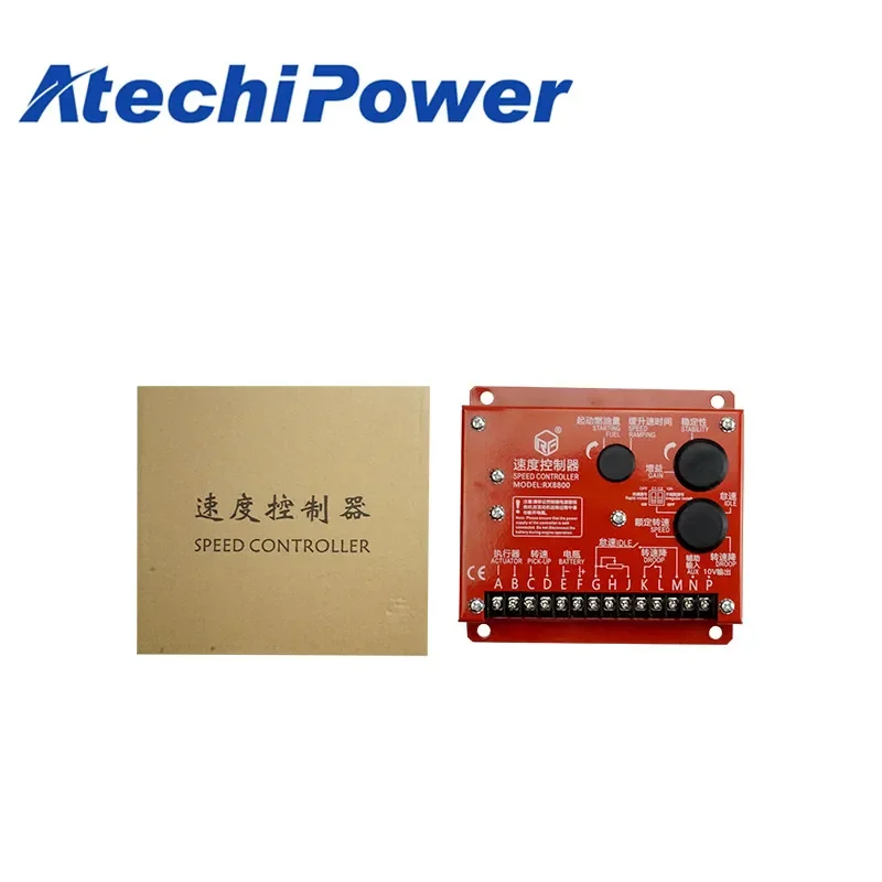 Generator Speed Governor 8800 Red Speed Controller RX8800 For Diesel Engine Control Unit Replacement ESD5500E C2OO2