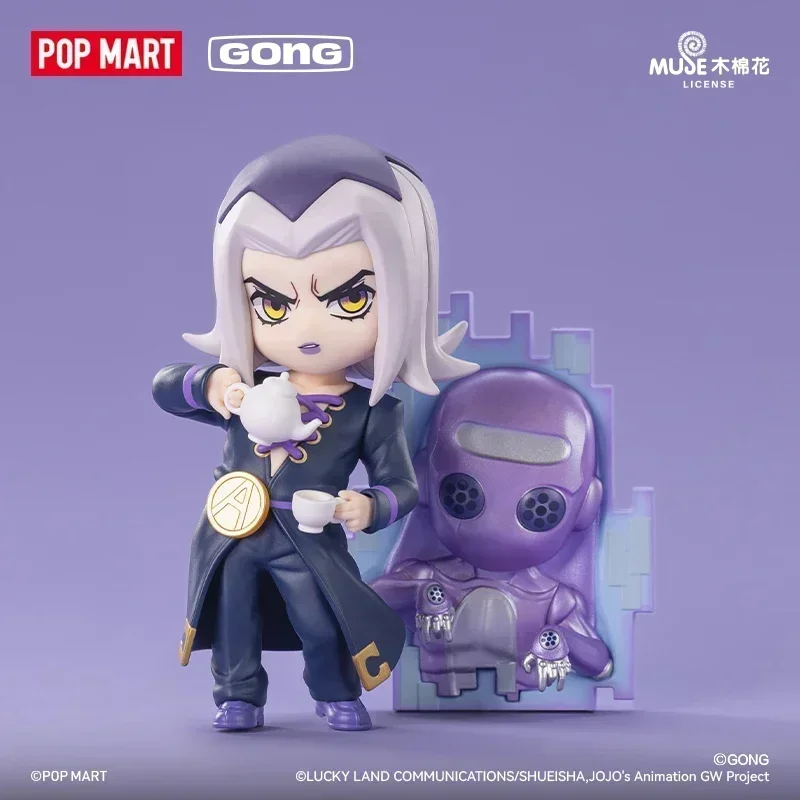 POP MART GONG JOJO's Bizarre Adventure ซีรีส์ Golden Wind ของเล่นกล่องสุ่มสุดฮิต ฟิกเกอร์แอคชั่นลึกลับ ของขวัญเซอร์ไพรส์