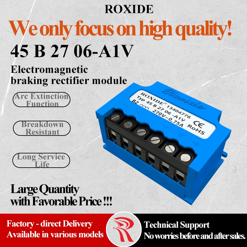 ROXIDE 45B2706-A1V Rectifier | Motor Brake Rectifier Module | Brake RectifierN Uin max=270V