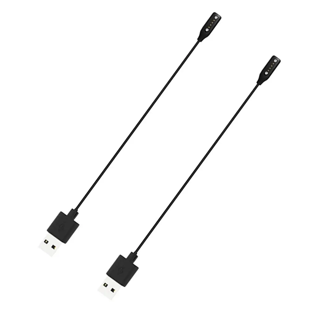 

2Pcs Charging Cable for Audio Sunglasses Portable Magnetic Charger Cable 60CM Black Compatible Practical Accessory