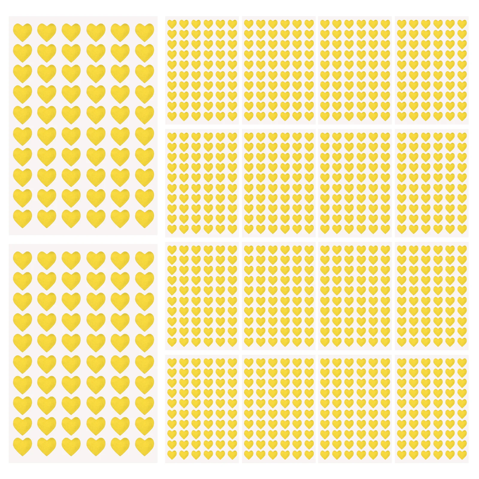 

4 Packs Heart Stickers Golden Material Easy Application Valentines Day Weddings Rewards Classroom Incentives