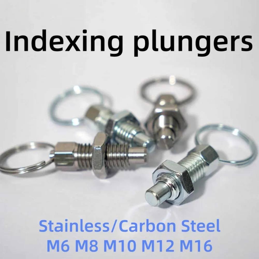1Pc M6 M8 M10 M12 M16 Stainless Steel & Galvanized Carbon Steel Locating Pin for Mechanical Positioning Locking Hardware