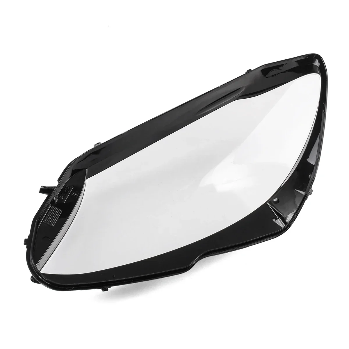 زوج كشافات السيارة غطاء واضح غطاء المصباح لمرسيدس بنز W205 C180 C200 C260L C280 C300 2015-2018 الجبهة غطاء للعدسات الأمامية #4