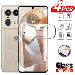 4PCS HD Curved Hydrogel Film For Motorola Edge 50 40 30 20 50 Ultra Fusion Moto X50 Ultra Screen Protectors For Moto Edge 50 Pro