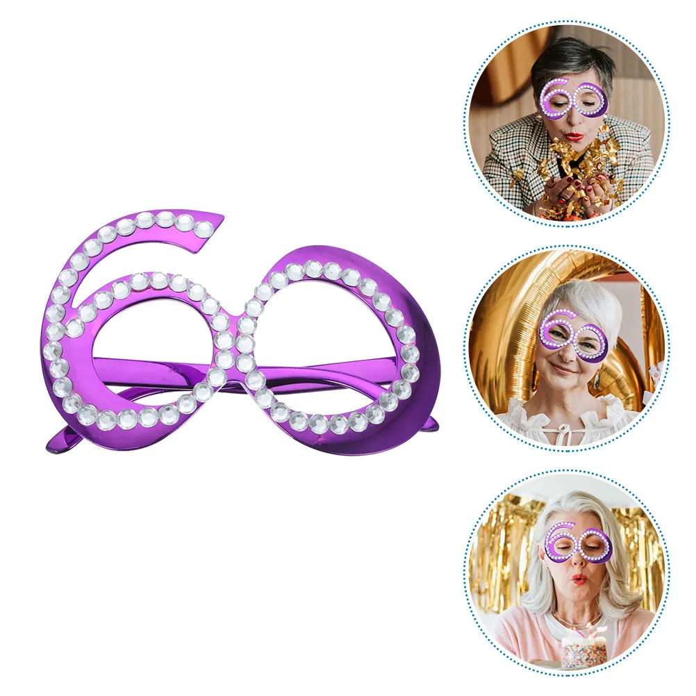 

Digital Glasses Funny Birthday Sunglasses Party Photo Props Costume Eyeglasses Decor Eyewear Decoration Anniversary Decorative
