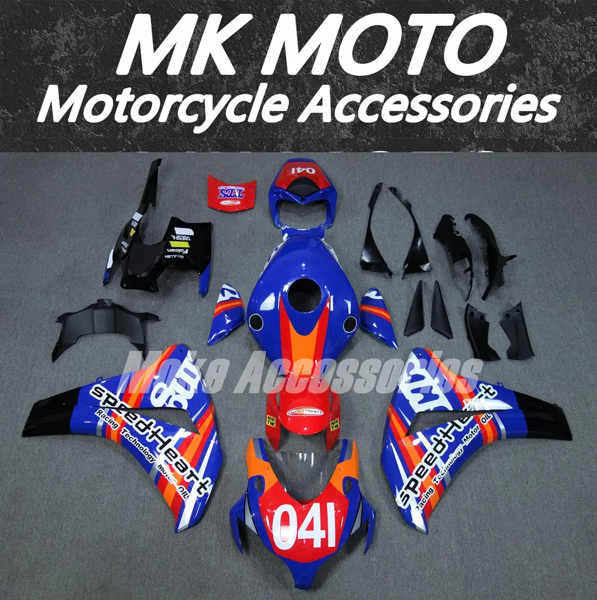 

Moke moto Motorcycle Fairings Kit Fit For Cbr1000rr 2008 2009 2010 2011 Bodywork Set High Quality Injection New Blue red Orange