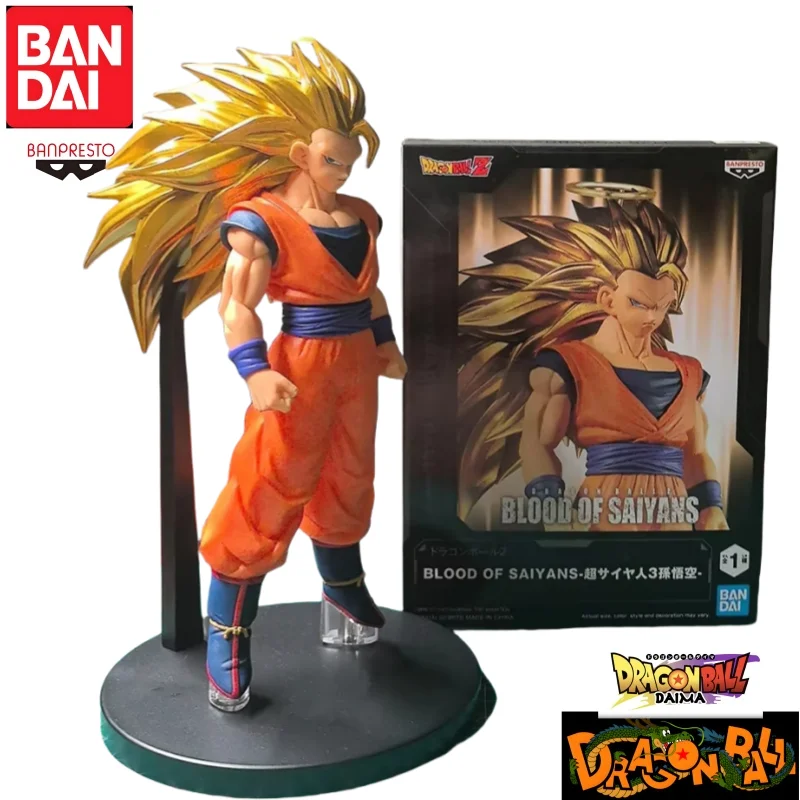 

Bandai Original In Stock Banpresto Dragon Ball Anime BLOOD OF SAIYANS Son Goku Model Action Figure Garage Brand New Boxed Gift
