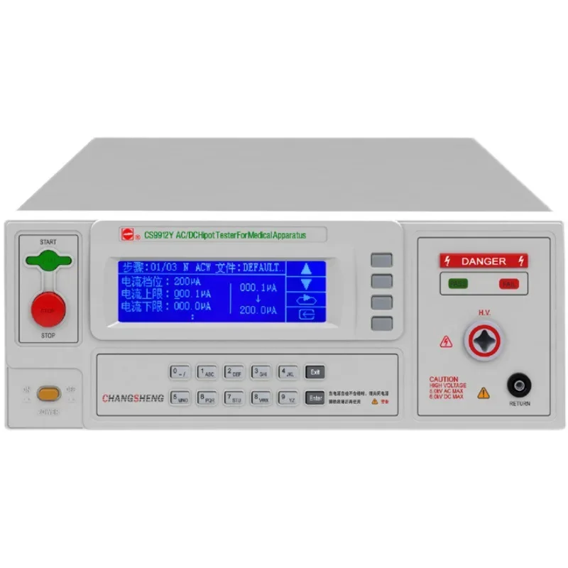 AC/DC 5kV Digital Display Withstand Voltage Tester Cs2672y Medical Safety Gauge Detector