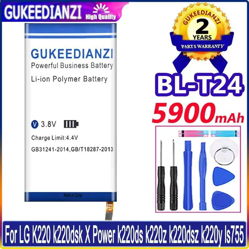 

Mobile Phone Battery BL-T24 5900Mah For LG K220 K220dsk X Power K220ds K220z K220dsz K220y Ls755