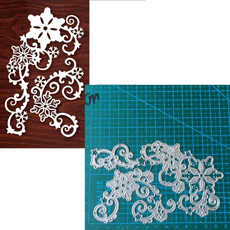 Schneeflocke Metall Schneidwerk zeuge schneiden Matrize Sammelalbum Papier Handwerk Messer Form Klinge Stanz schablonen stirbt