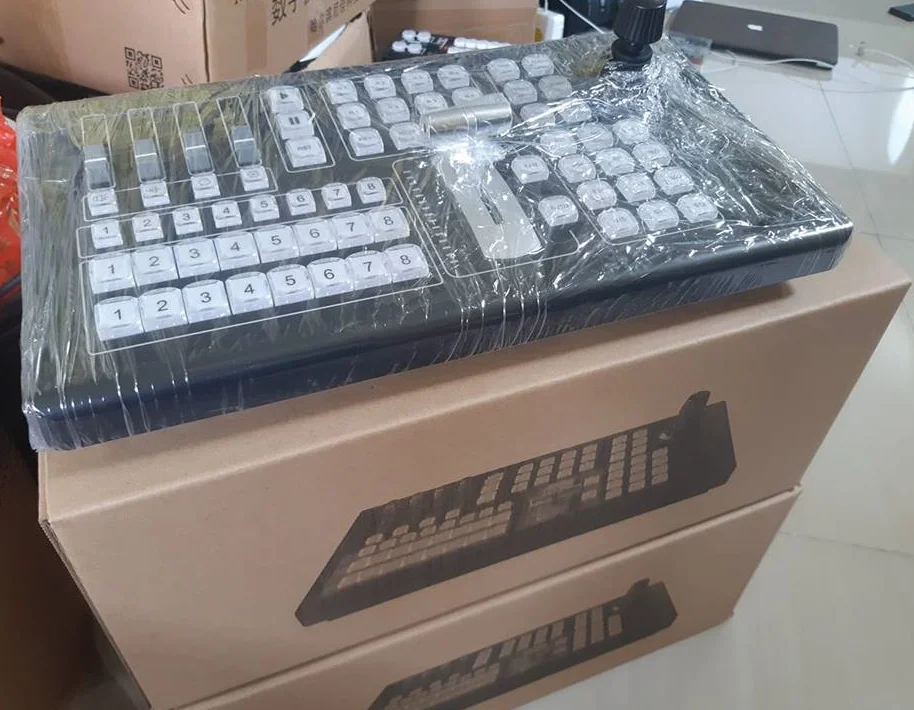 VMix คอนโซล Switchboard Controller RS232 RS485ควบคุม PTZ กล้องถ่ายทอดสดวิดีโอผสม Switcher