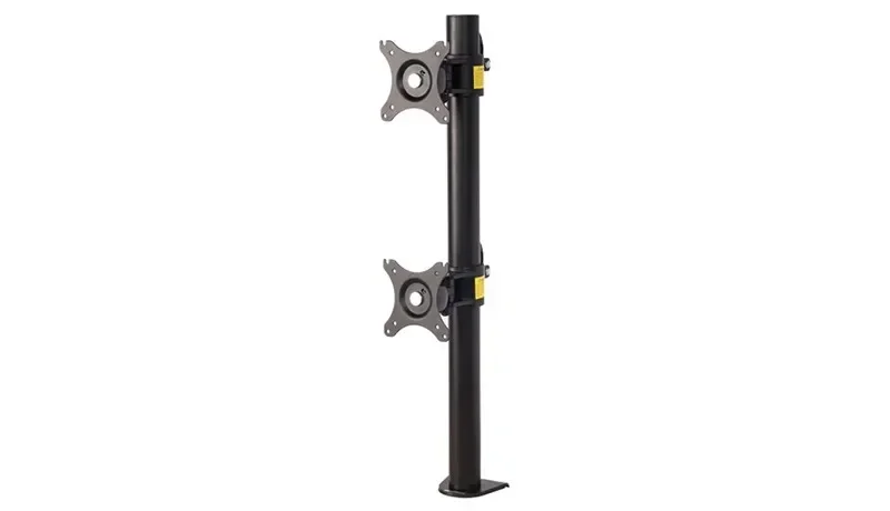 Desktop Dual Computer Monitor Mount Stand Vertical Array for Two Screens Fit for 10