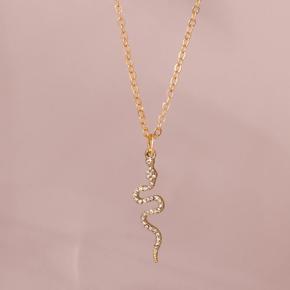 Aihua Gold Farbe Y2K Kristall Tier Herz Halskette Kpop Schlüsselbein Kette Halsketten für Frauen Mädchen Neue Trend Party Schmuck Geschenke – Detail 19
