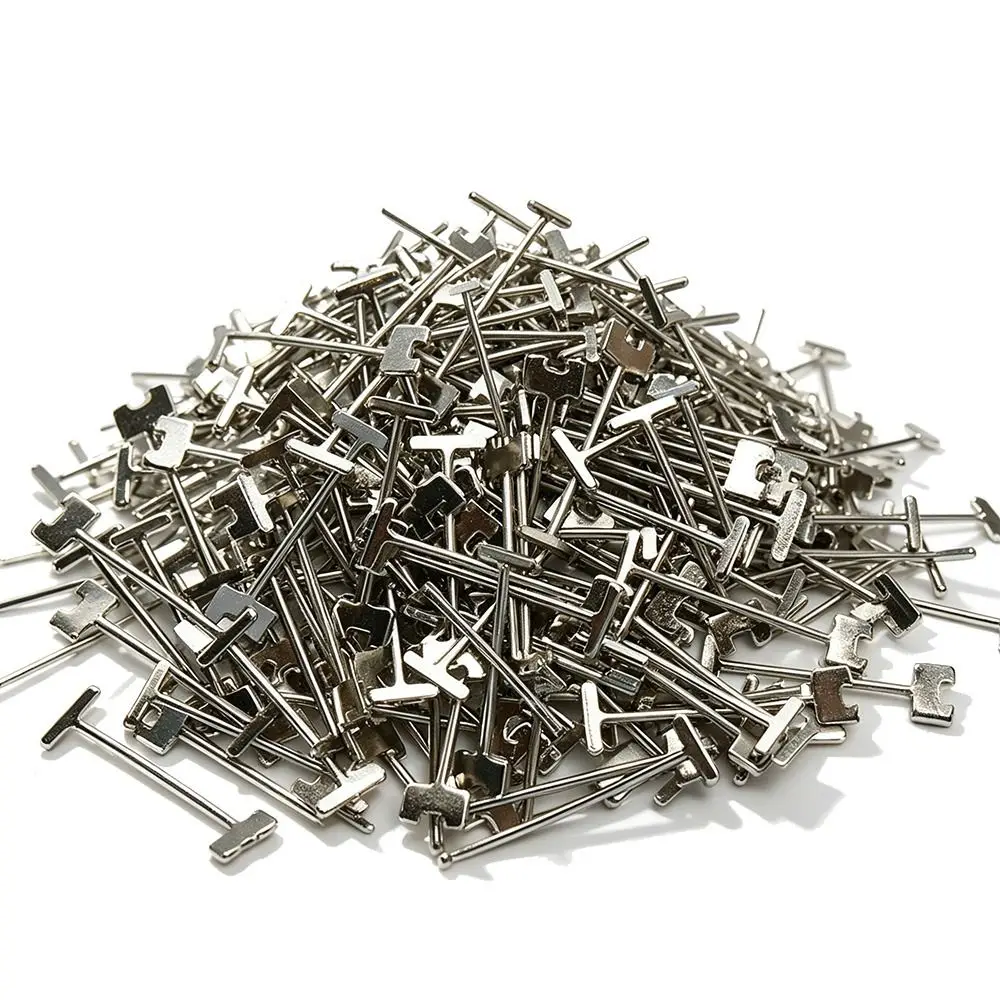 500pcs Steel Replacement Steel Needles 1.5mm Thickness Replaceable Pin Leveling System Needles Tile Leveler Pins Floor Tiling