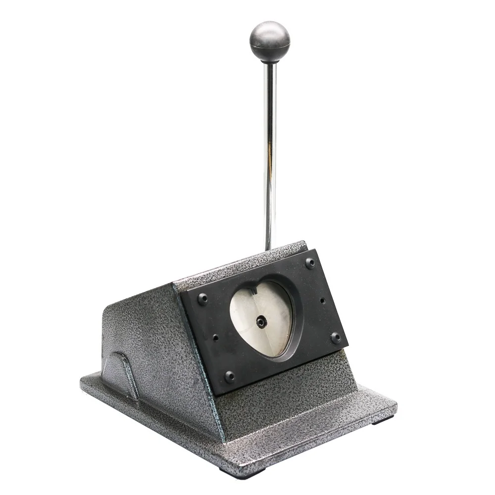 Paper Cutter for 57*53mm Heart Shape Pin Badge Making of Paper Cutter Machine