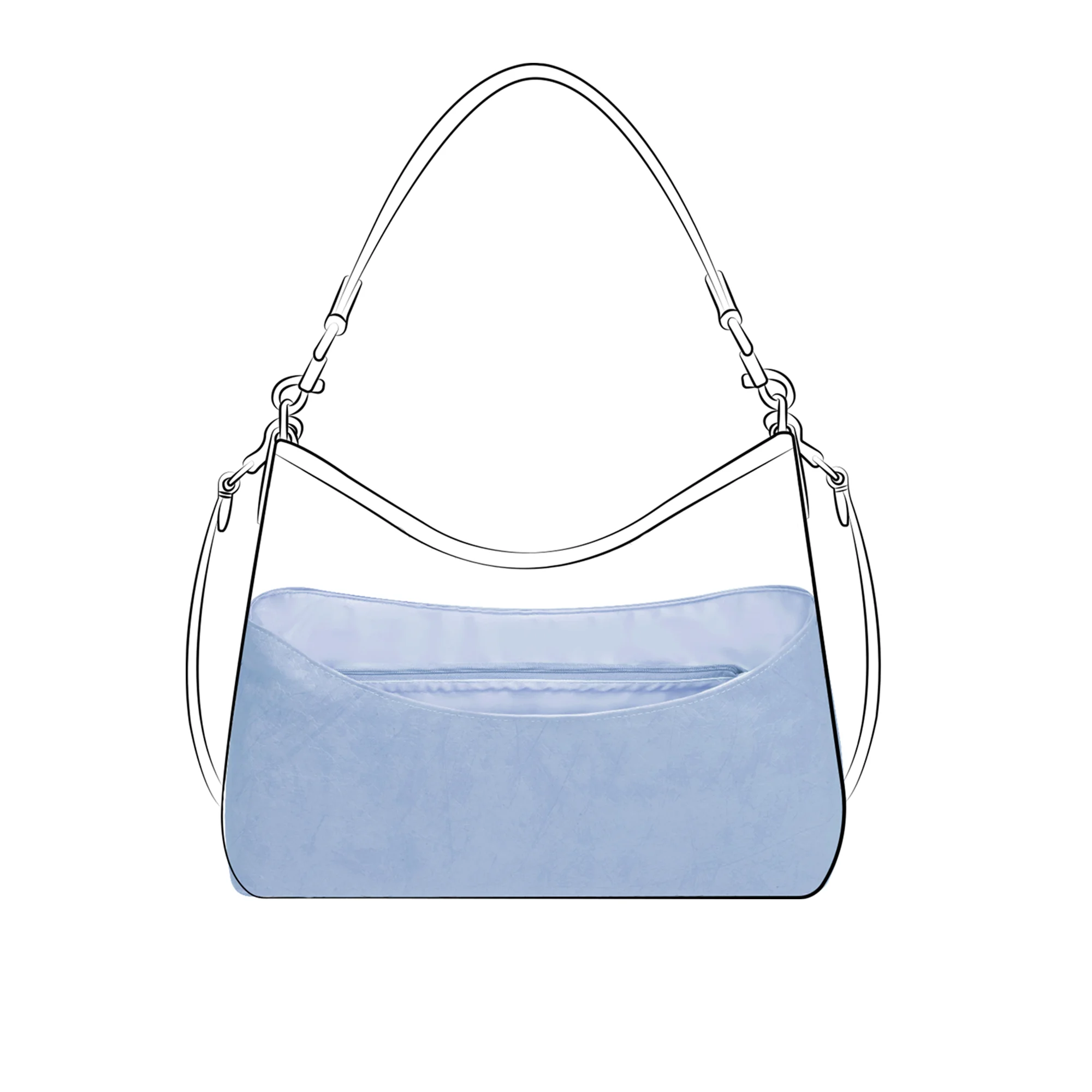 DGAZ Lightweight-Purse Organizer Insert for Coach Laurel Bag,silk and DupontPaper handbag inner for Luxury Bags